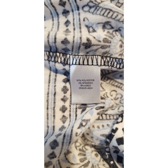 CJ BANKS BOHEMIAN DRESS BLUE/BLACK SLEEVELESS POLY/SPANDEX SIZE X(L) - Picture 2 of 6